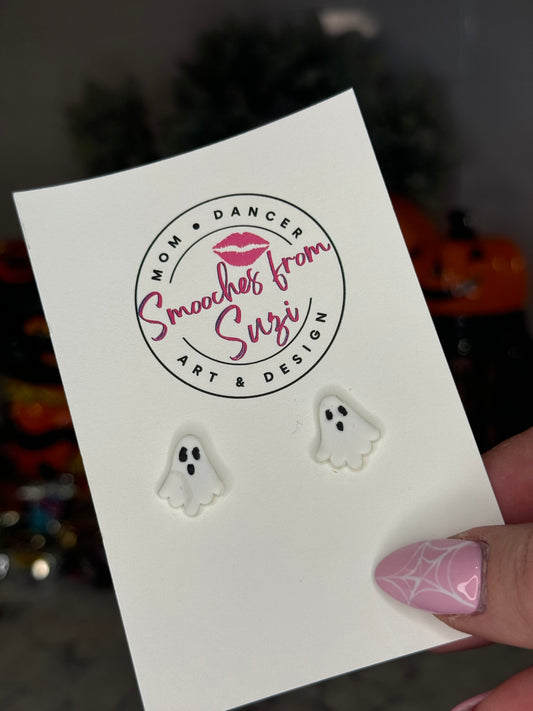 Boo Ghost Studs