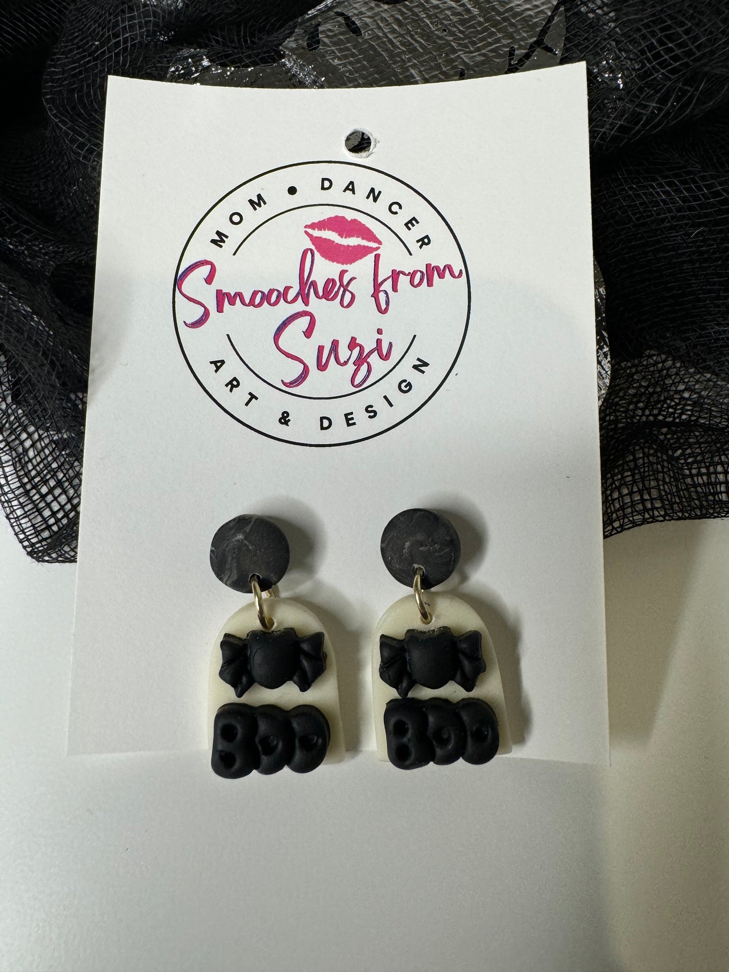 Boo Bat GLOW IN THE DARK Earrings